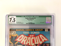 Tomb Of Dracula #19 (1974) Blade Appearance Marvel Key - CGC Qualified 7.5 VF