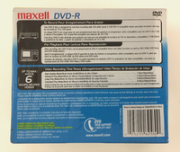 Maxell DVD-R 10pk 4.7GB 16x 120 min DVDR 10 Pack - New Sealed - US Seller