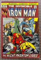 The Invincible IRON MAN #44 Marvel Comics 1972 "The NIGHT PHANTOM Lives!"4.5-5.5