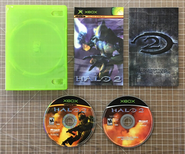 Halo 2 (Microsoft Xbox, 2004) Box, Discs, Manual & Insert - No Cover Art