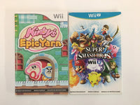 Authentic Nintendo Wii & Wii U Manuals - You Pick - US Seller