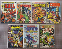 Lot of 15 Misc Marvel Comics 3.0-5.0 conditions kull conan transformers thing