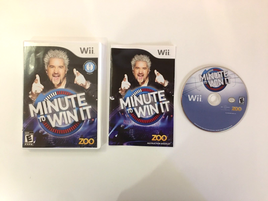 Minute to Win It (Nintendo Wii, 2010) Zoo - CIB Complete - Tested - US Seller