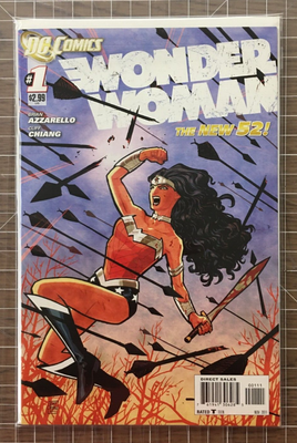 Wonder Woman #1 The New 52! Azzarello, Chiang - DC Comic (2011) 4-5