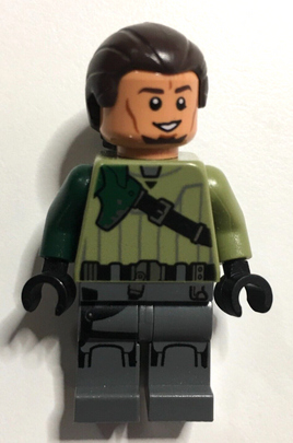 Lego Minifigure Star Wars sw0602 Kanan Jarrus - Dark Brown Hair and Eyebrows