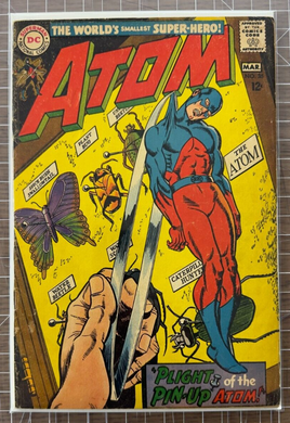 The Atom #35 Nice Unrestored Silver Age Superhero Vintage DC Comic 1968 2.5-3.5