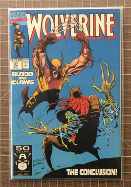 Wolverine #37 Key 1st app Cyborg Wolverine - Silvestri - X Men (1991) 6.5-7.5