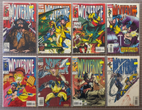 Lot Of 17  Marvel Comics Wolverine 1992-1993 5.0-9.0 conditions