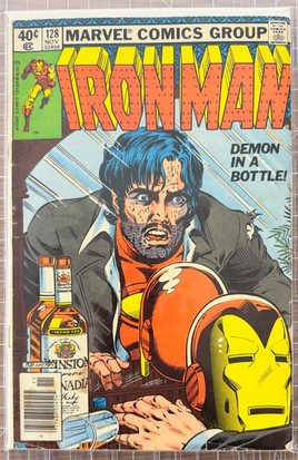 Iron Man #128   "Demon in a Bottle"  Marvel Comics 1979 3.5-4.5