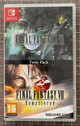 Final Fantasy VII & VIII Remastered Twin Pack Switch Brand New Sealed! PAL Ver.