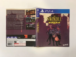 Box Art Only - The Swindle PS4 (Sony PlayStation 4, 2017) Limited Run Games