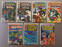 Marvel Team-Up Comic Lot of 14 Comics 1973-1981 Spiderman Hulk 2.5-6.5