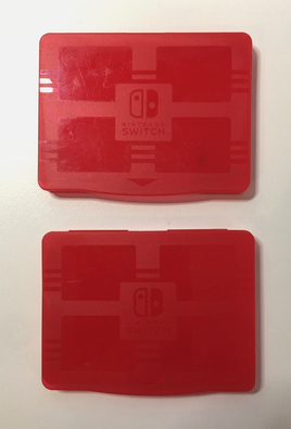 Mini Red Nintendo Switch Game Cartridge Travel Case - Lot of 2 - US Seller