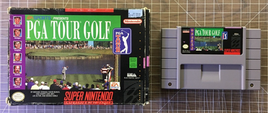 PGA Tour Golf For SNES (Super Nintendo, 1992) Box & Cartridge, No Manual