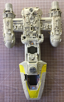 Kenner 1983 Star Wars ROTJ Y-Wing Fighter - Incomplete, Electronics Don't Work