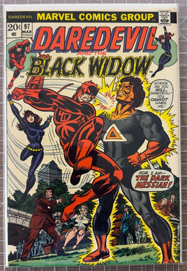 DAREDEVIL # 97 BLACK WIDOW-1ST APP DARK MESSIAH & HIS DISCIPLES OF DOOM 5.0-6.0