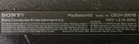 Sony Playstation 3 PS3 Slim CECH-2001B Shuts Off Red Light No Video Parts/Repair