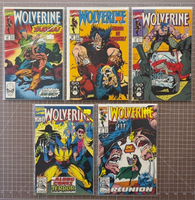 Lot Of 10 Marvel Comics Wolverine 1989-1992 5.0-9.0 conditions