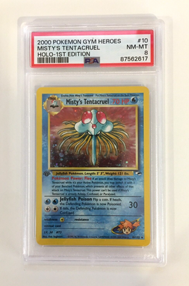 PSA 8 NM-MT - Misty's Tentacruel [1st Edition] 10/132 - 2000 Pokemon Gym Heroes