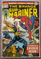 Savage Sub-Mariner #69 [1974] - Spider-Man Cover Marvel Comic 7.0-8.0