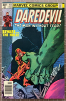 Daredevil #163 1980 Hulk Frank Miller Avengers MARVEL MCU Comic 3.5-4.5