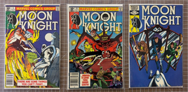 Moon Knight 3 Comic Marvel  Comics 1981-1982 3.5-6.0 Issues 5, 11, 22