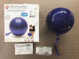 CTA Bowling Ball W/ Wrist Strap & Finger Inserts For Nintendo Wii - CIB Complete