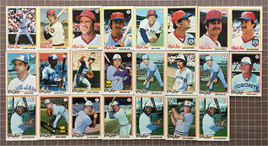 1978 Topps Baseball Assorted Card Lot of 23 (3-5 VG-EX) Red Sox / Blue Jays