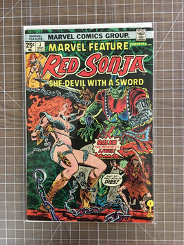 Marvel Feature #3 Red Sonja - Marvel Comic (1975) 4.5-5.5