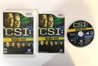 CSI: Crime Scene Investigation: Deadly Intent (Nintendo Wii, 2009) CIB Complete