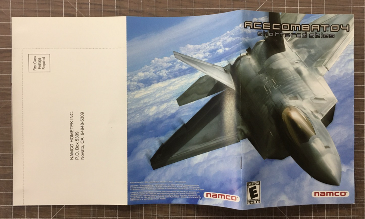 Ace Combat 04 Shattered Skies Instruction Booklet - Manual - PlayStati ...