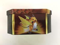 Pokemon TCG Hidden Fates Raichu GX Tin w/ Dice & Tokens, NO CARDS INCLUDED