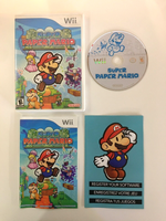 Super Paper Mario (Nintendo Wii, 2007) CIB Complete w/ Manual & Insert - Tested