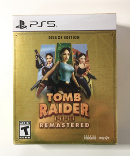 Tomb Raider I-III Remastered [Deluxe Edition] PS5 (PlayStation 5, 2024) Sealed