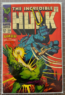 Incredible Hulk #110 - 1st App Umbu - Marvel 1968 4.0-5.0