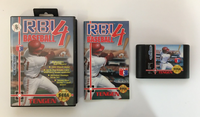 RBI Baseball 4 (Sega Genesis, 1992) Tengen - CIB Complete w/ Hang Tag US Seller