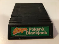 Las Vegas Poker & Blackjack - Mattel (Intellivision) Game Cartridge & 2 Overlays