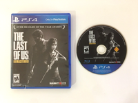 The Last Of Us Remastered PS4 (PlayStation 4, 2014) Naughty Dog Box & Game Disc