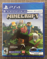 Minecraft [with VR] Starter Pack Collection PS4 PSVR (PlayStation 4, 2021) New