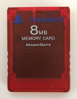 Sony PlayStation 2 PS2 Memory Card 8MB OEM Magic Gate N1158 (Red) US Seller