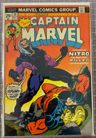 Captain Marvel #34 1974 1st app. Nitro Marvel Comics 4.0-5.0