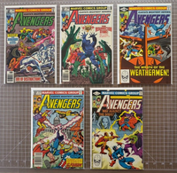 Avengers Lot Of 10 (1977-1981) 1st Series Marvel Comics 3.0-7.5