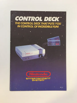 Nintendo NES Control Deck System Console Instruction Manual Booklet ONLY