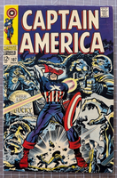 Captain America 5.0-6.0 #107 -- 1st App. of Dr. Faustus, Kirby 1968