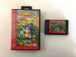 Sonic the Hedgehog 3 (Sega Genesis, 1994) Box & Game Cartridge, No Manual/Tested
