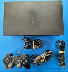 Black Fat PS2 Playstation 2 System Console CIB Tested SCPH-30001