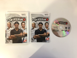 Top Spin 3 (Nintendo Wii, 2008) Tennis - 2K Sports - CIB Complete - US Seller