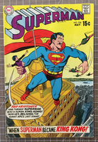 Superman #226 King Kong Homage Cover - DC Comic (1970) 3-4