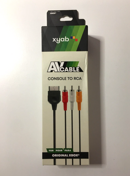 XYAB Composite AV Audio Video Cable TV Hookups for Original Microsoft Xbox - New