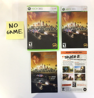 Need For Speed Undercover (Xbox 360, 2008) Box & Manual/Inserts - No Disc